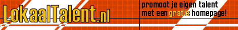 Op LokaalTalent.nl kun je een gratis website krijgen waarmee je je eigen talent kunt promoten. Of je nu DJ, Zanger(es), Acrobaat, Wielrenner, Bokser bent, een band hebt, of deel uitmaakt van een theater gezelschap. Hier kun je jezelf promoten! Je krijgt van ons een gratis agenda, een gratis gastenboek, een gratis contactformulier en 3 webpagina's die je zelf kunt invullen. Wat wil je nog meer!